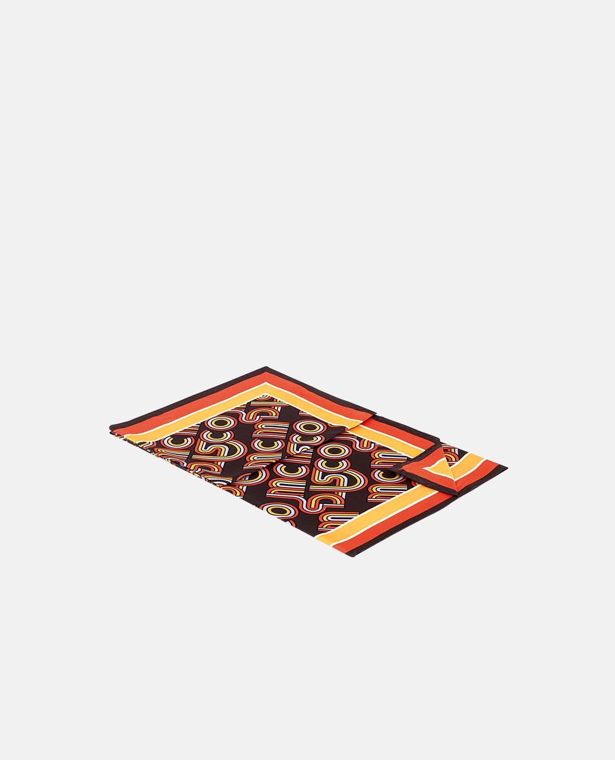 Khăn lụa vuông họa tiết monogram 90 x 90 cm