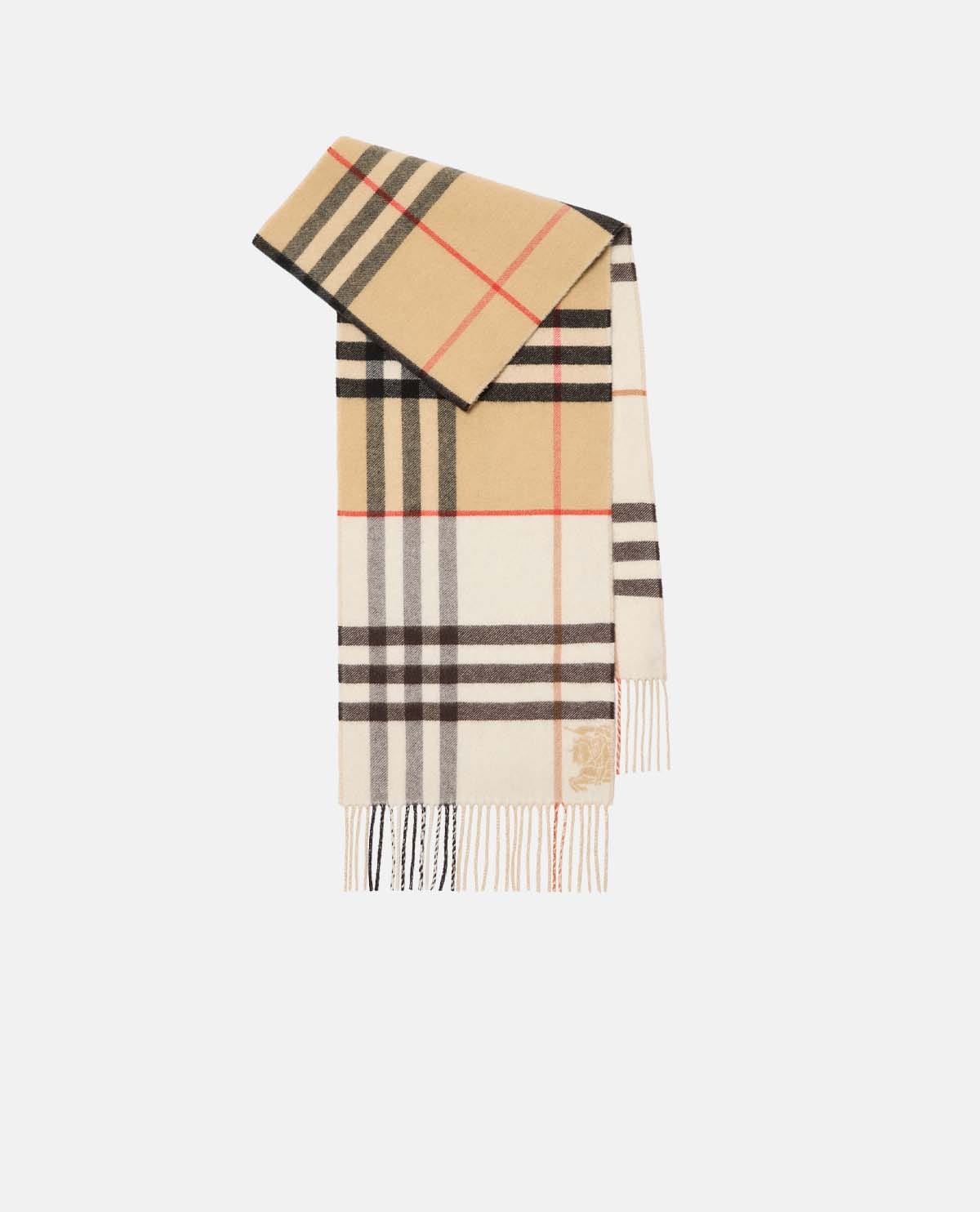 Khăn choàng cashmere họa tiết Burberry Check 168 x 30 cm