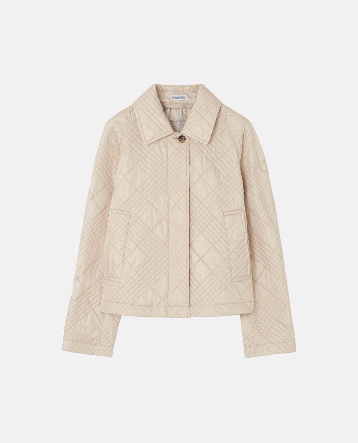 Áo khoác chần bông họa tiết Burberry Check
