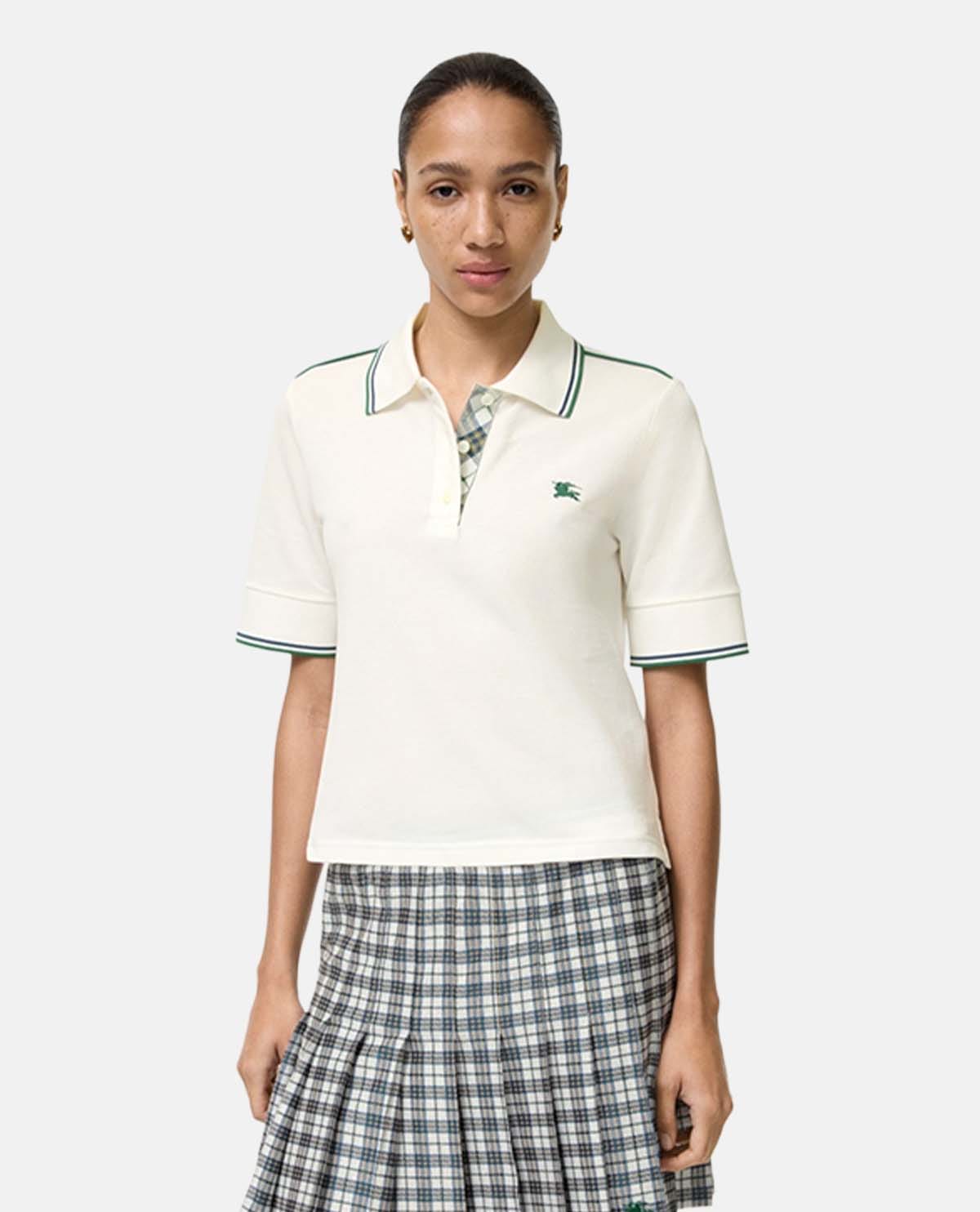 Áo polo tay ngắn dáng crop
