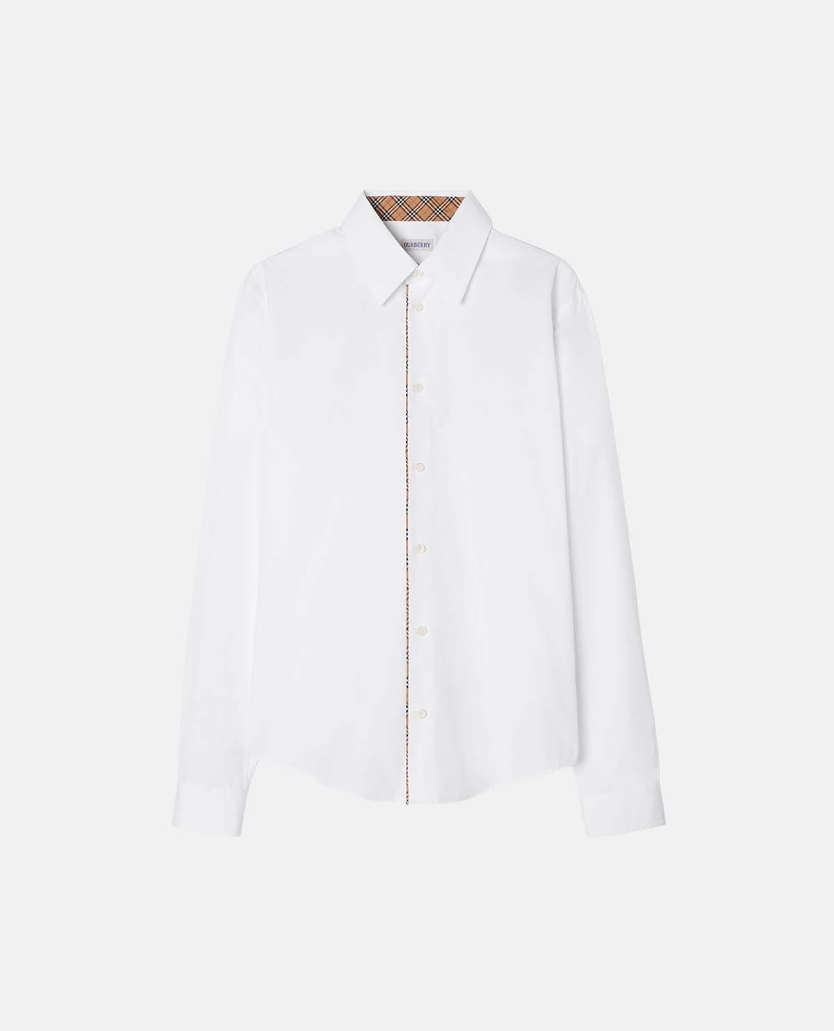 Áo sơ mi tay dài viền họa tiết Burberry Check