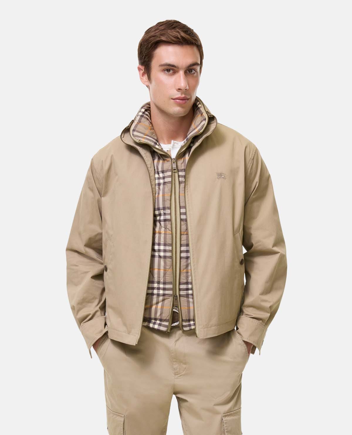Áo khoác cotton twill kèm áo gile