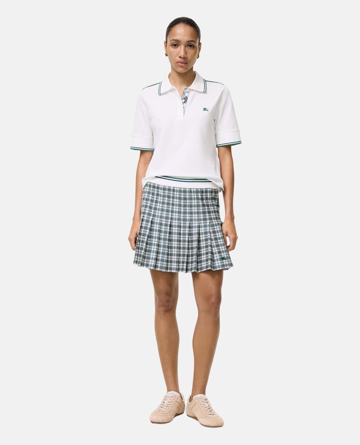 Chân váy mini xếp ly họa tiết Burberry Check