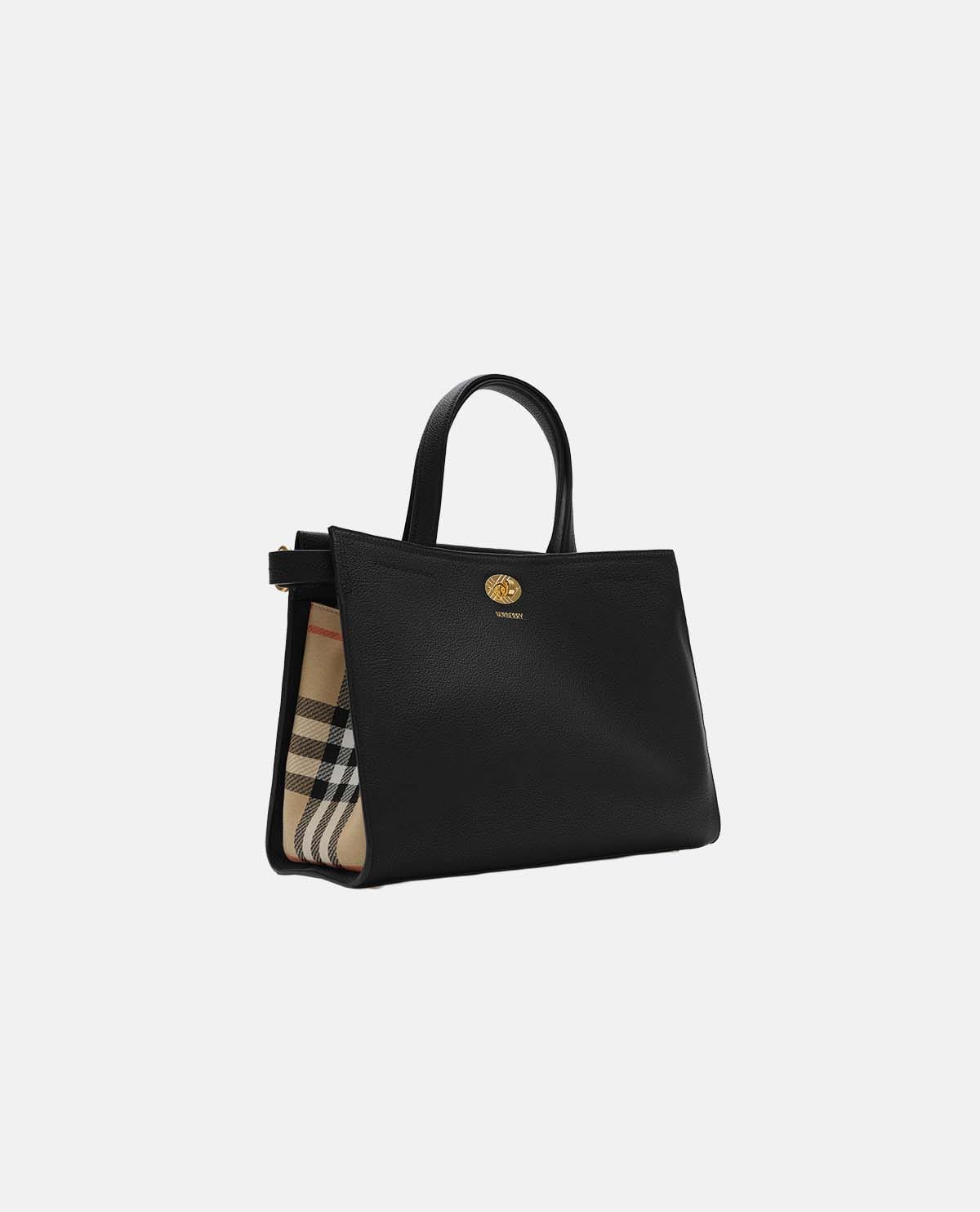 Túi tote Cotswolds họa tiết Burberry Check cỡ nhỏ