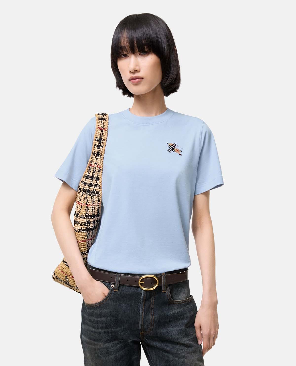 Áo thun cotton tay ngắn Knight Check