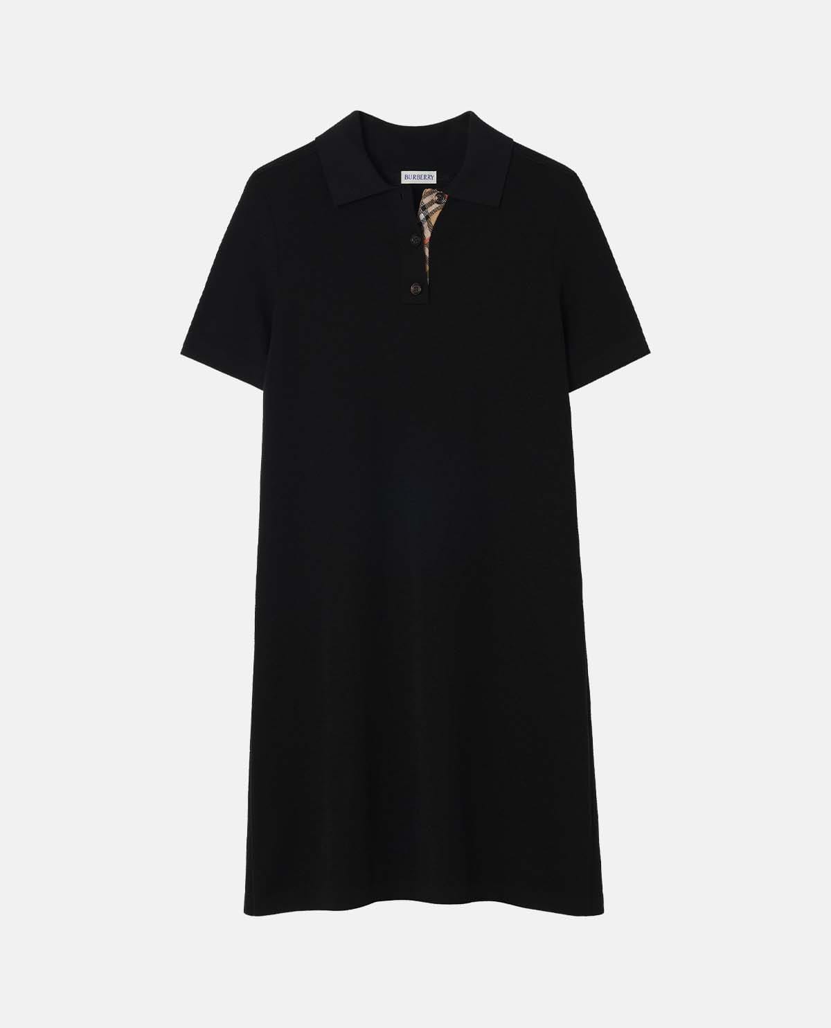 Đầm polo len tay ngắn