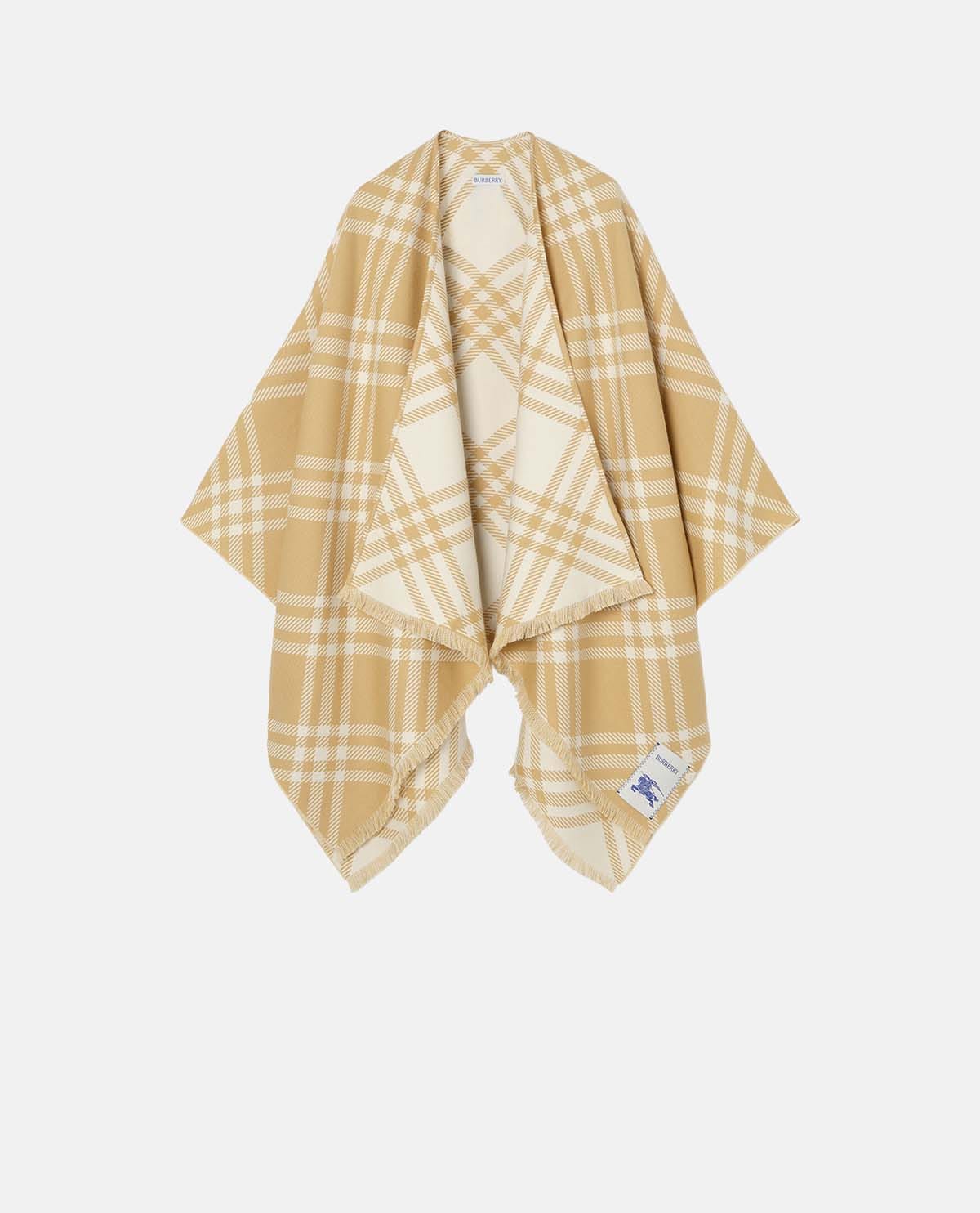Áo choàng cashmere in họa tiết Burberry Check
