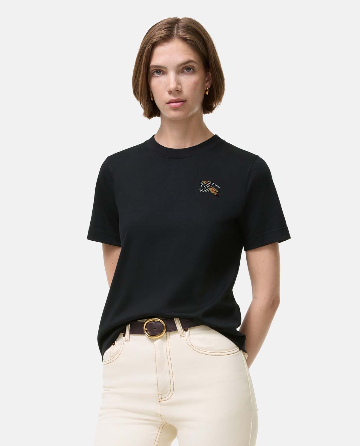 Áo thun cotton tay ngắn Knight Check