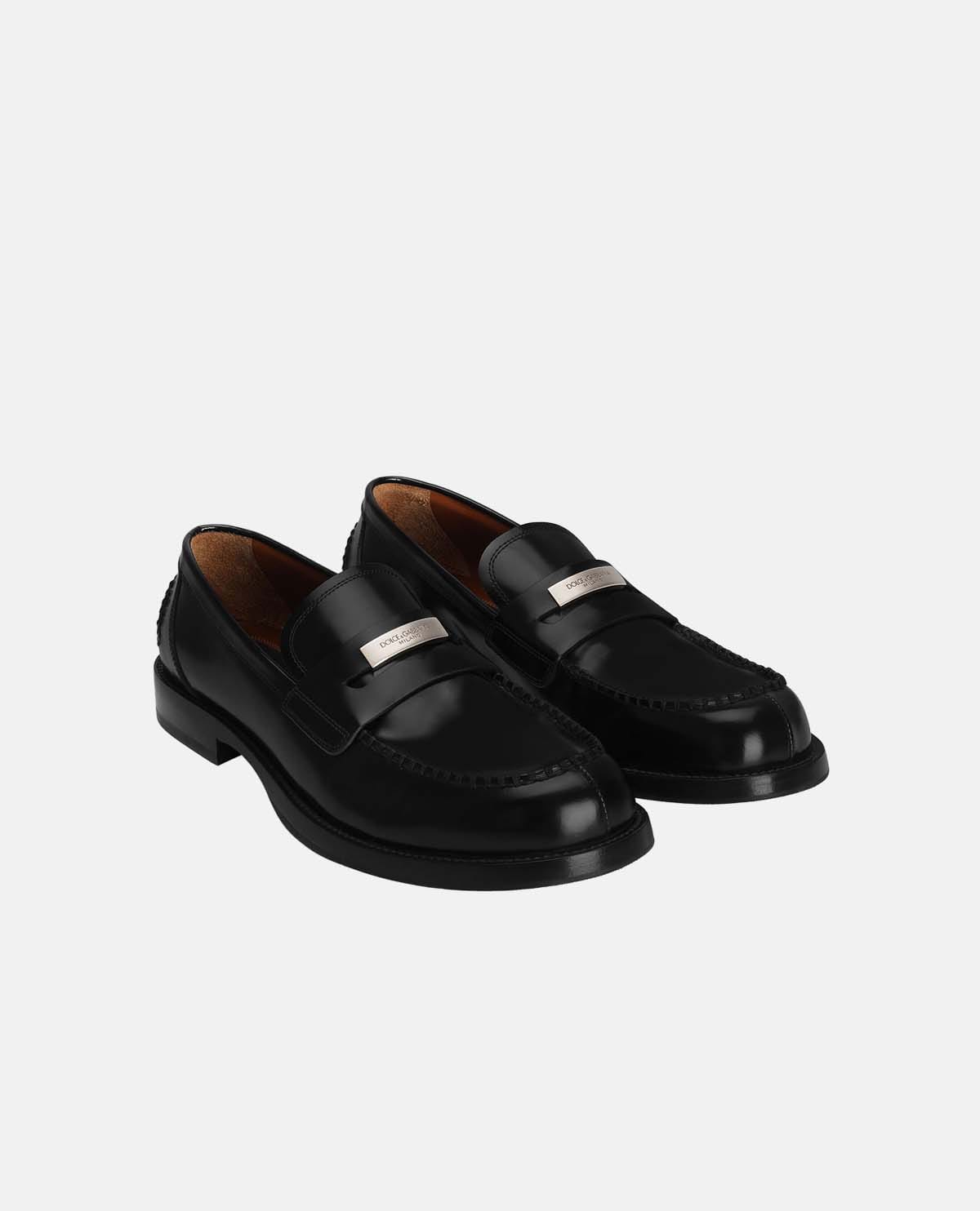 Giày loafer da bê