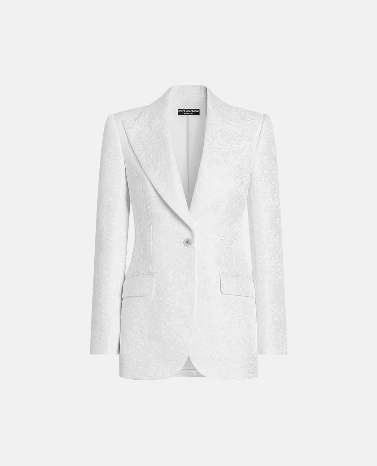 Áo blazer gấm một hàng khuy