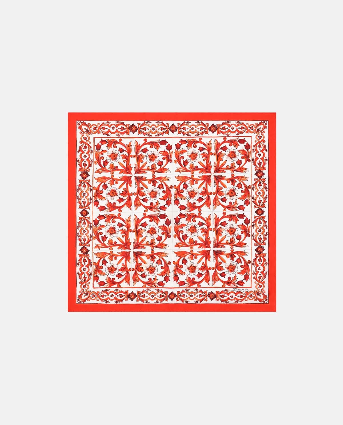 Khăn lụa vuông Maiolica 70 x 70 cm