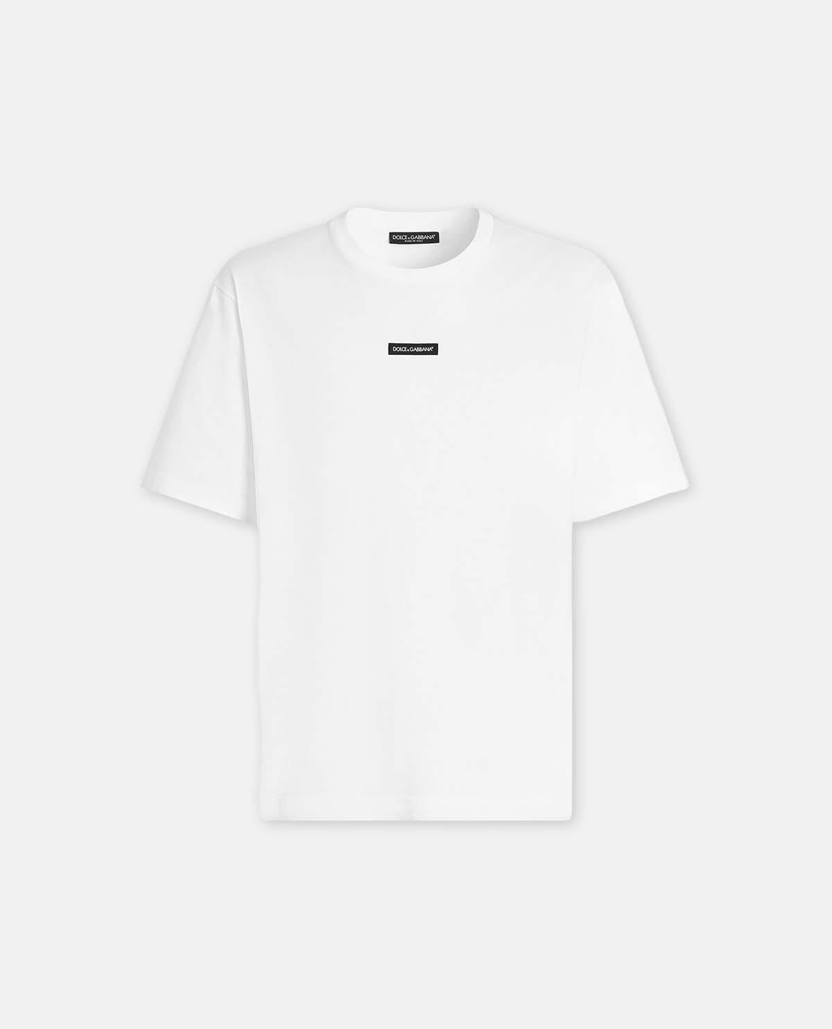 Áo thun cotton tay ngắn phối logo