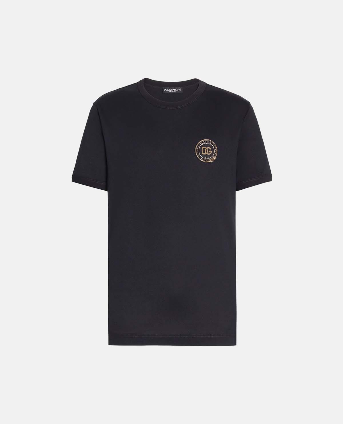 Áo thun tay ngắn phối patch huy hiệu