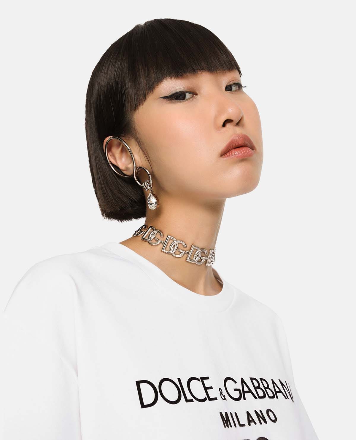 Vòng cổ choker phối logo DG