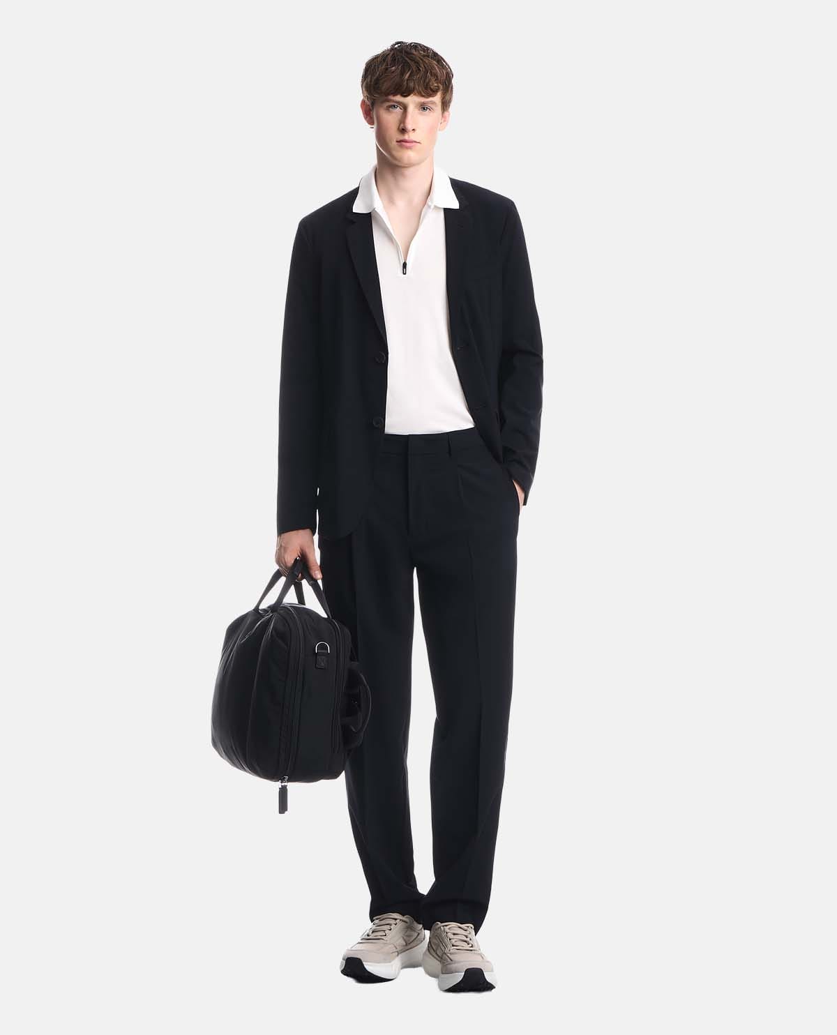 Áo blazer tay dài phối hàng khuy đơn
