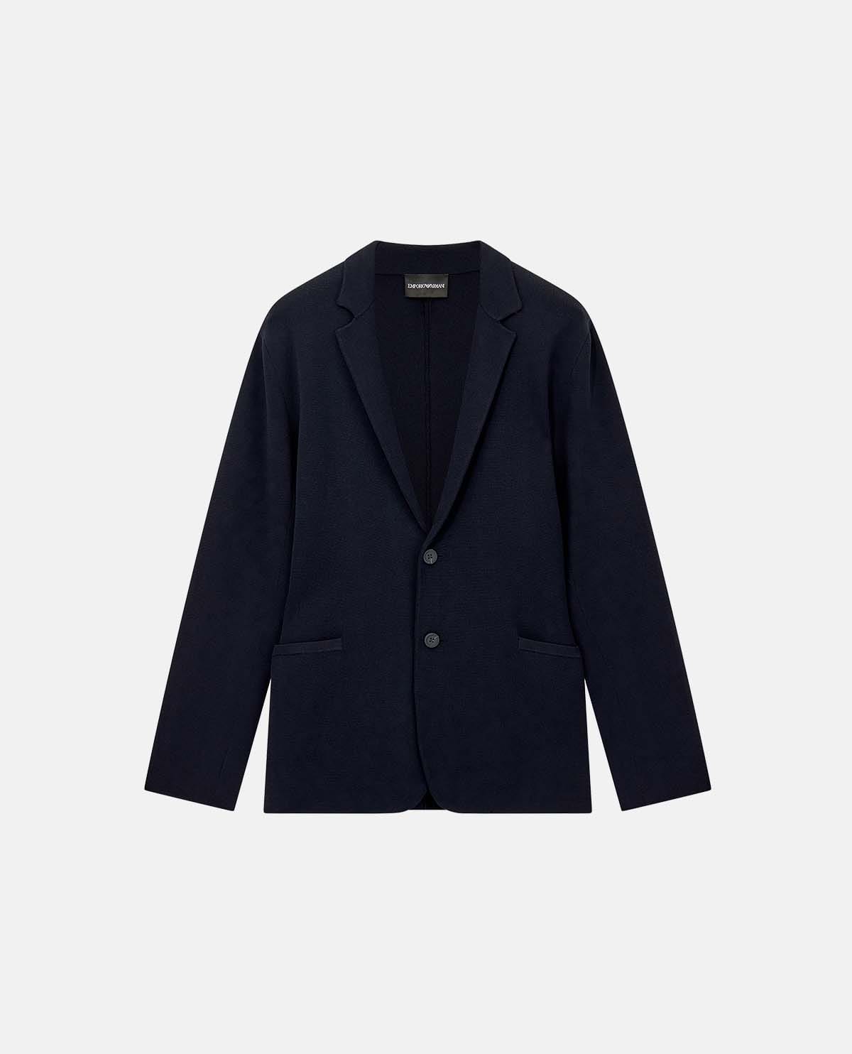 Áo blazer tay dài phối hàng khuy đơn