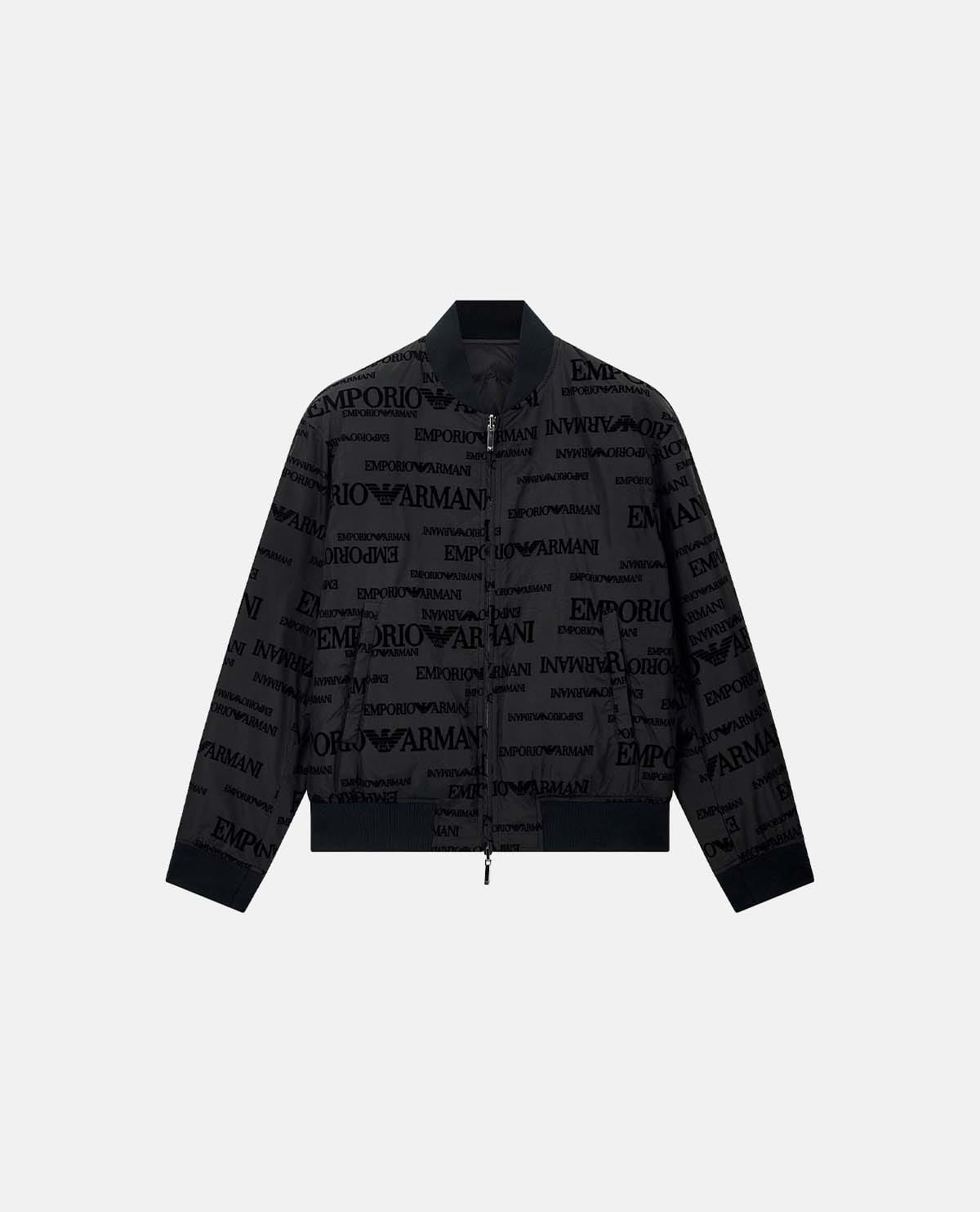 Áo khoác bomber 2 mặt in logo