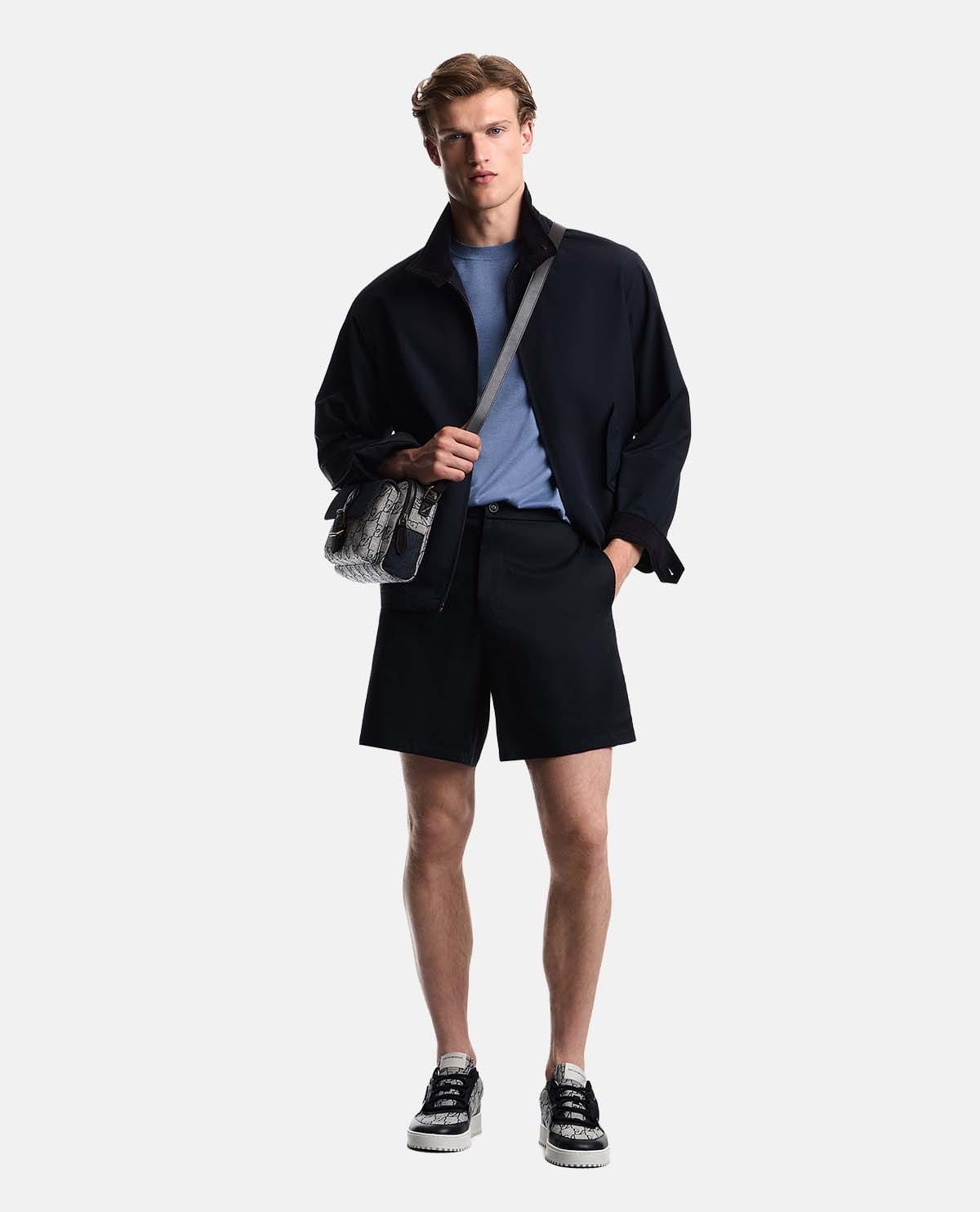Áo khoác blouson cotton tay dài