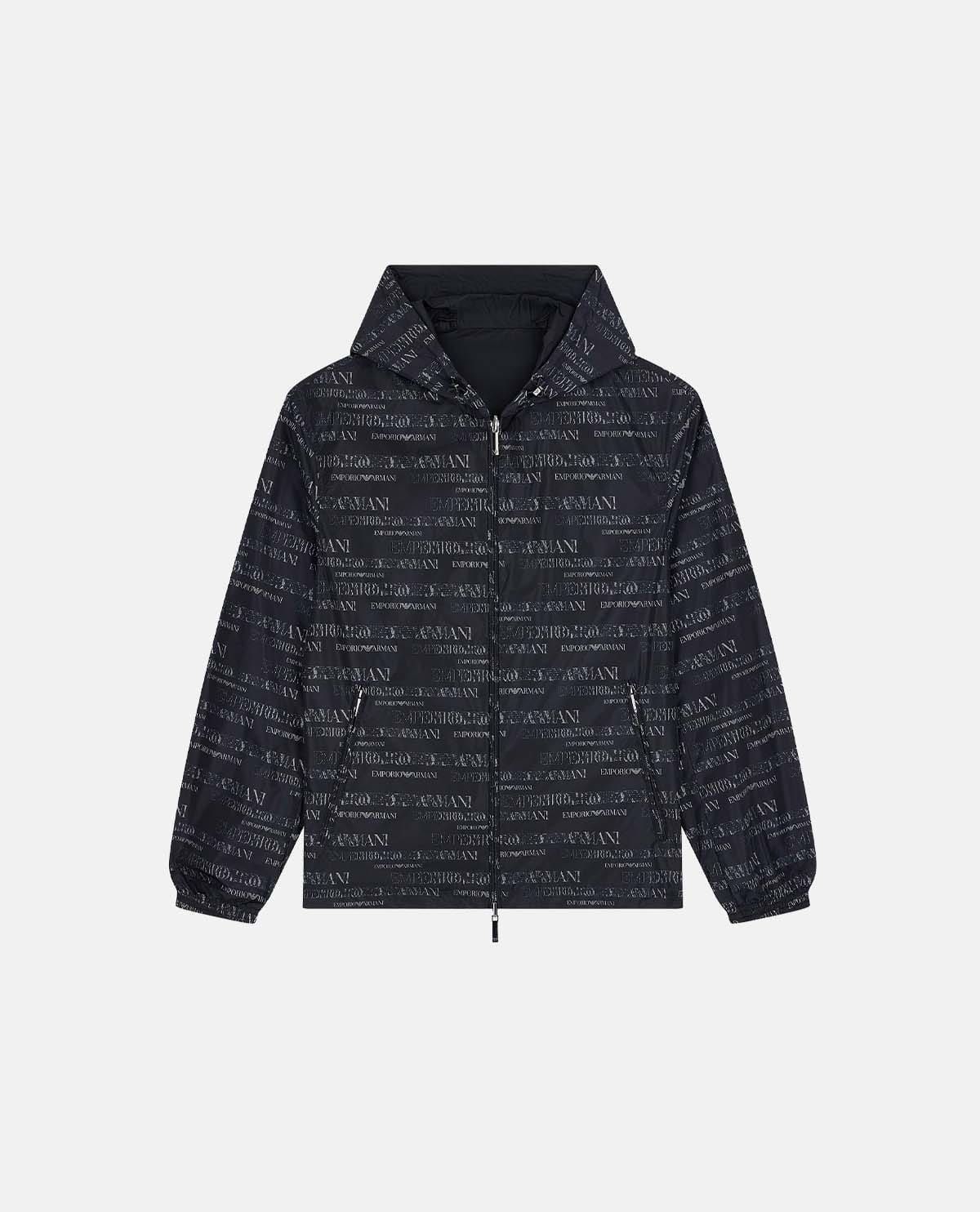 Áo khoác blouson phối mũ trùm