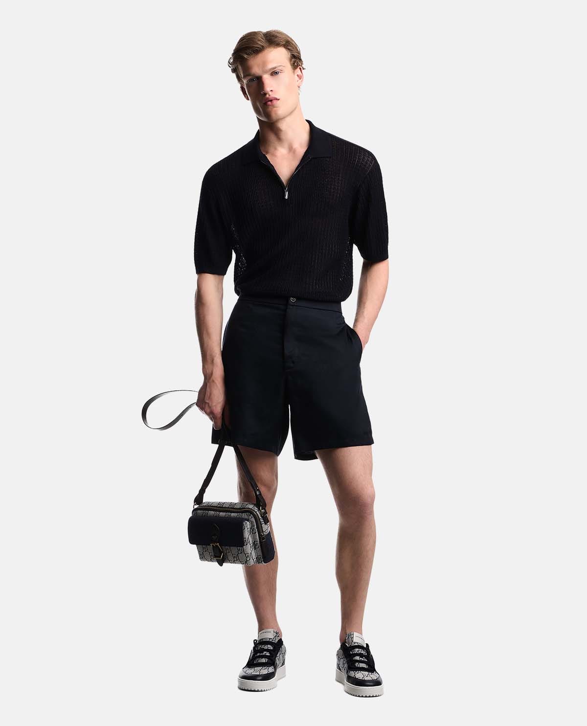 Áo polo dệt kim tay ngắn