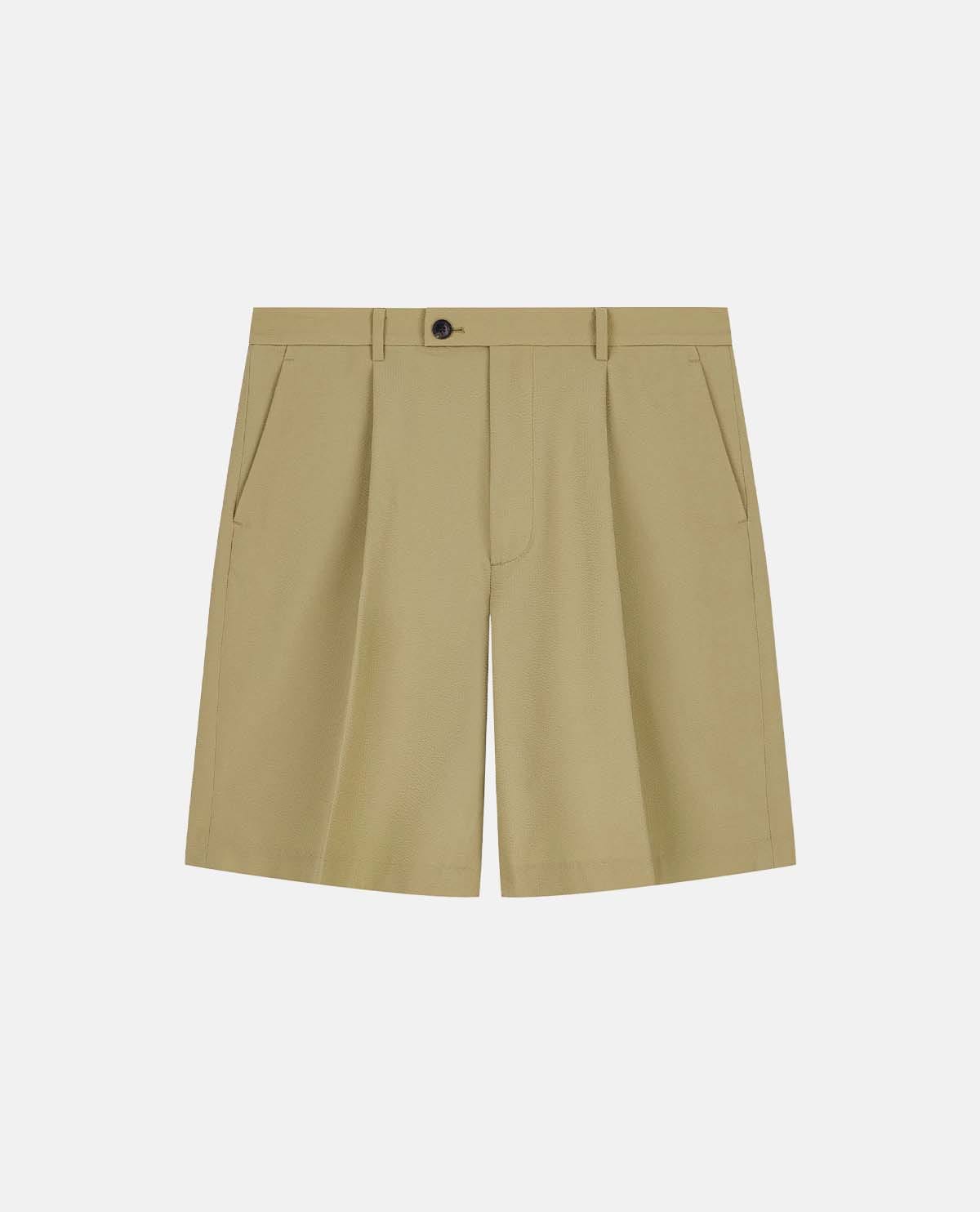 Quần short bermuda xếp ly