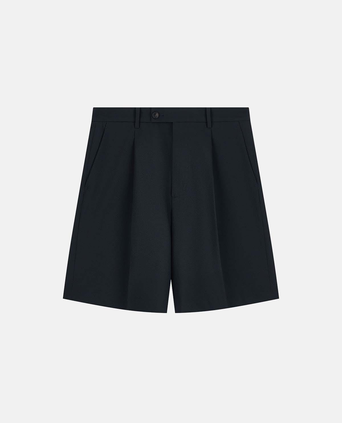 Quần short bermuda xếp ly
