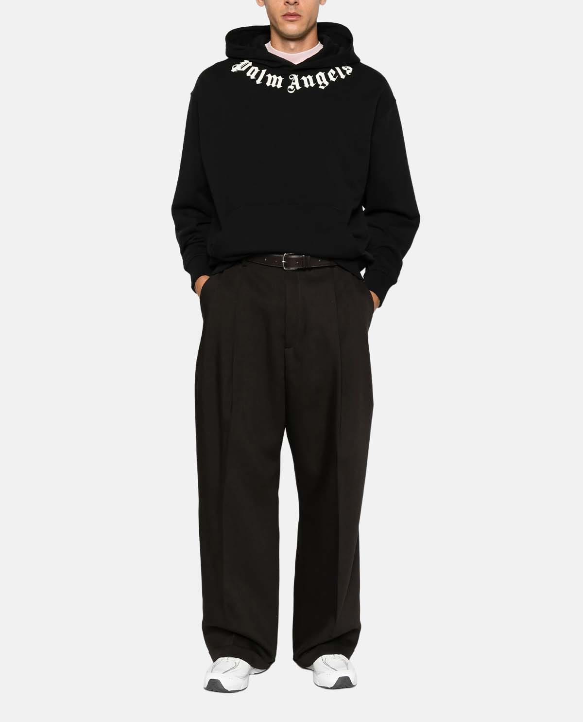 Áo hoodie tay dài phối logo
