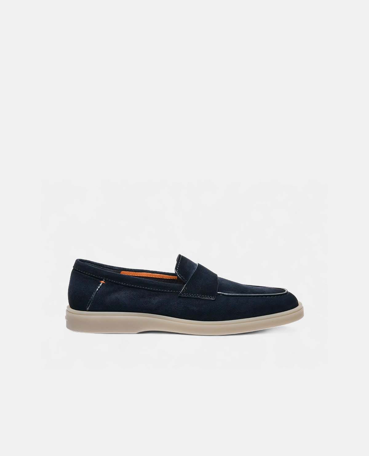 Giày penny loafer da lộn