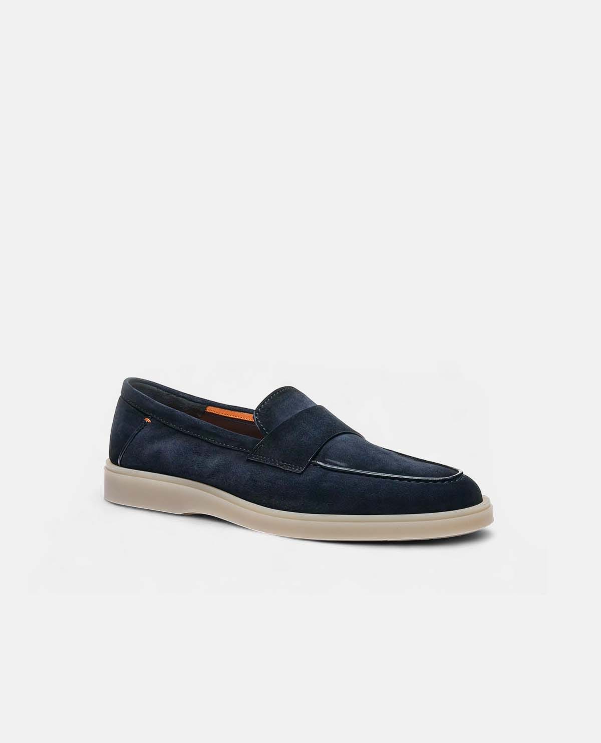 Giày penny loafer da lộn