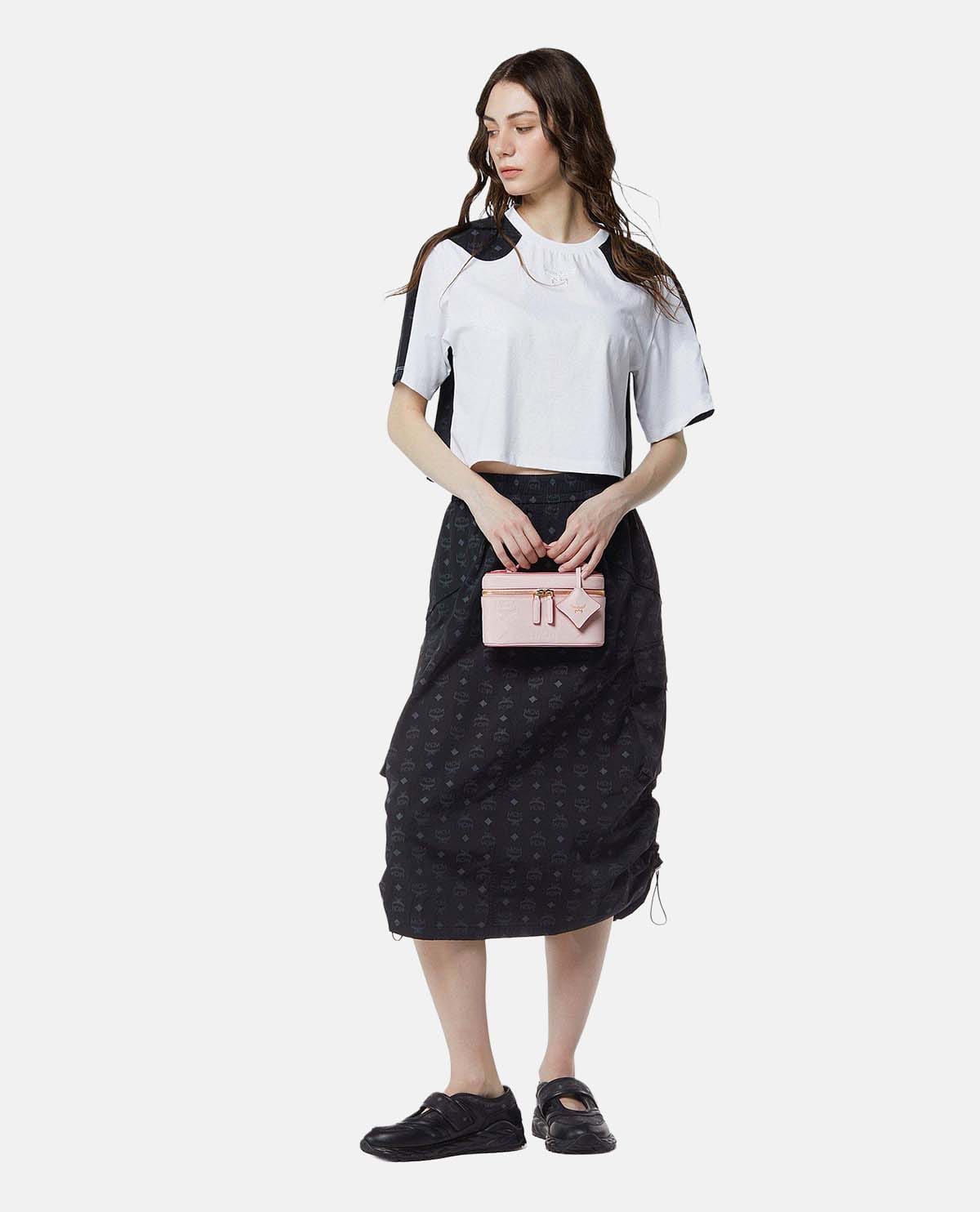 Túi vanity da Aren mini họa tiết Maxi Monogram