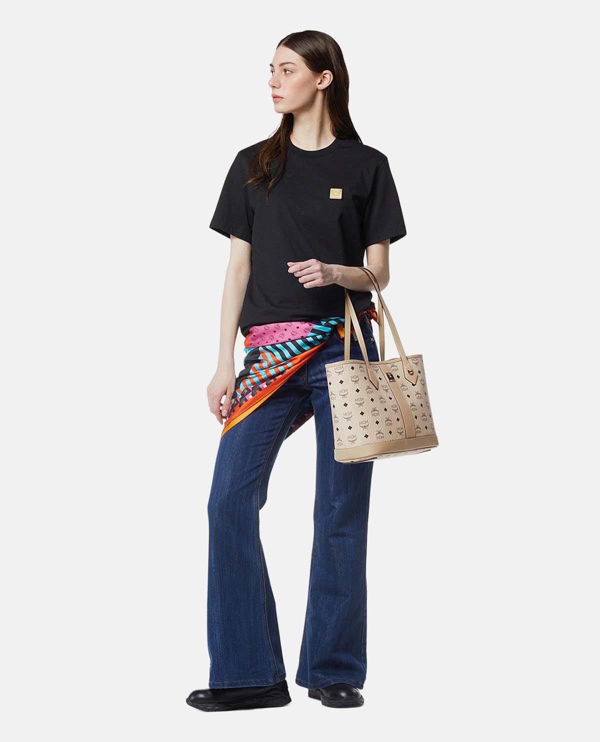 Túi shopper New Liz cỡ nhỏ họa tiết Visetos