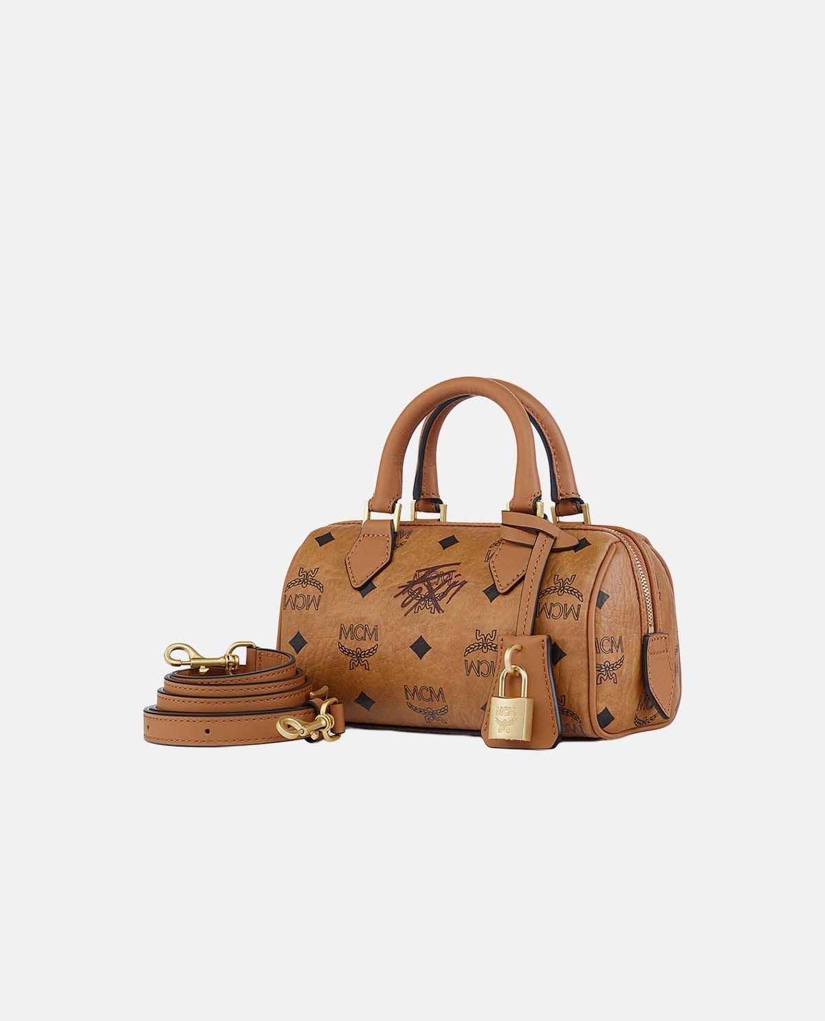 Túi boston MCM X ATEEZ with MINGI Ella mini