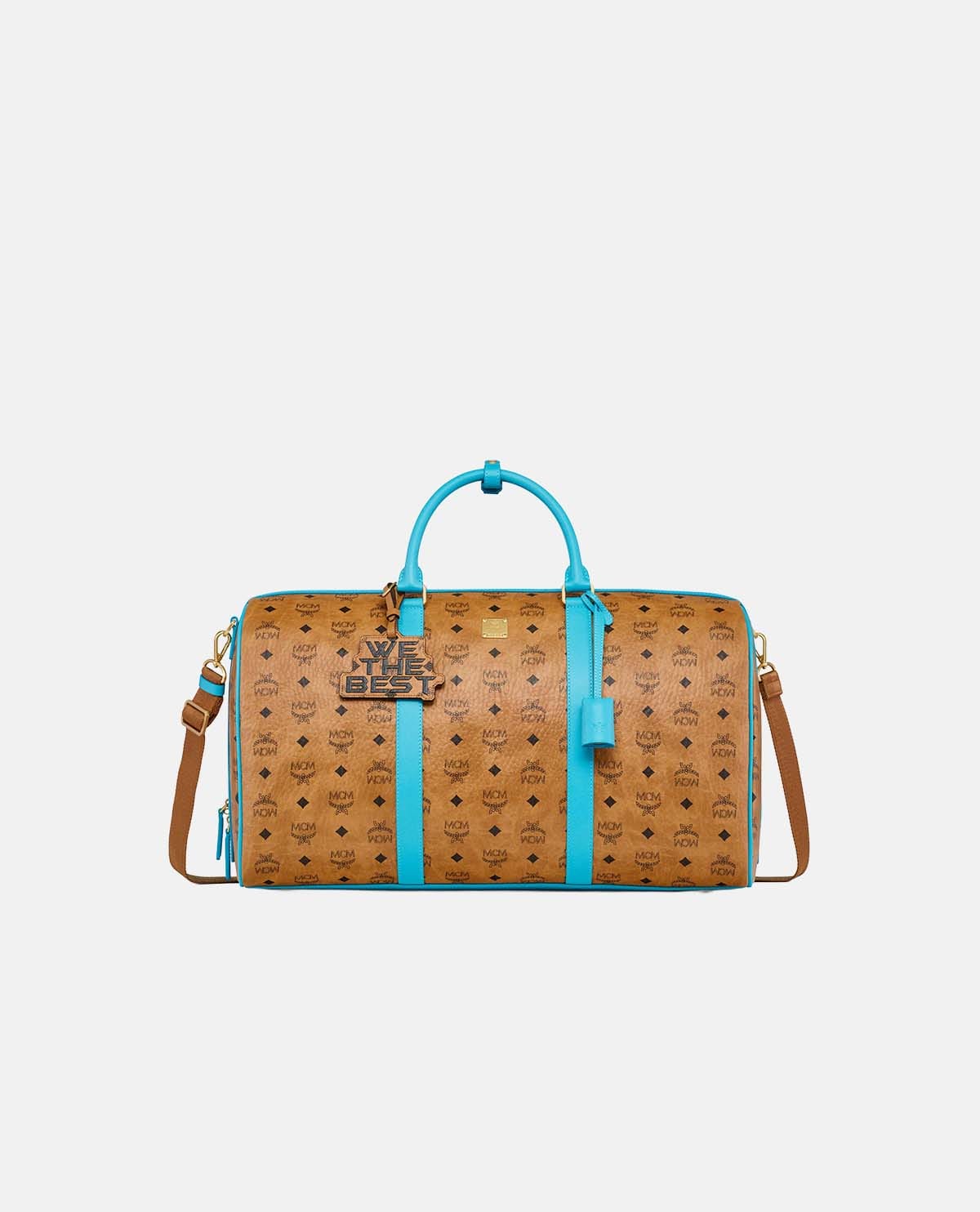 Túi weekender MCM x We The Best họa tiết Visetos
