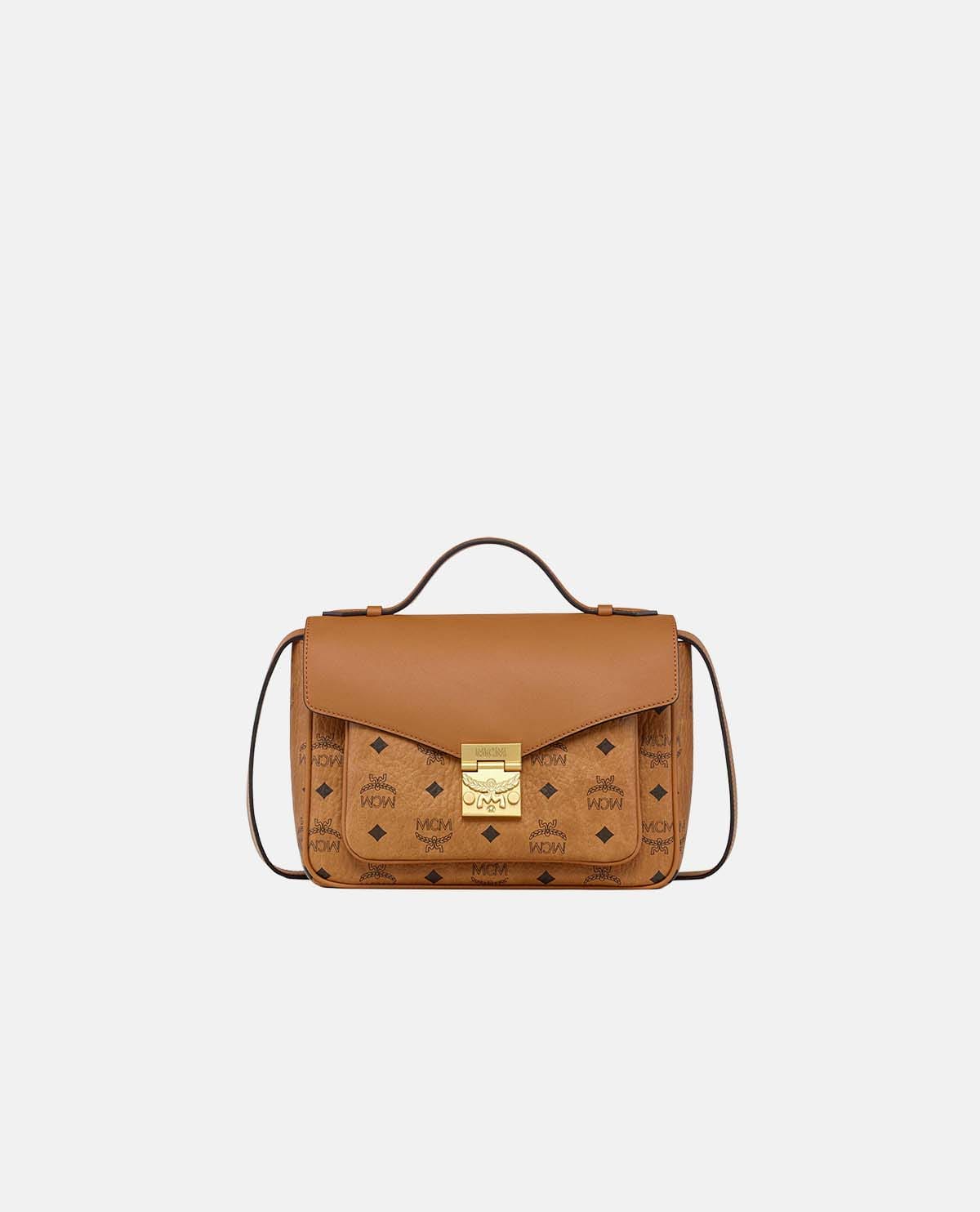 Túi satchel Tracy cỡ nhỏ họa tiết Visetos phối da