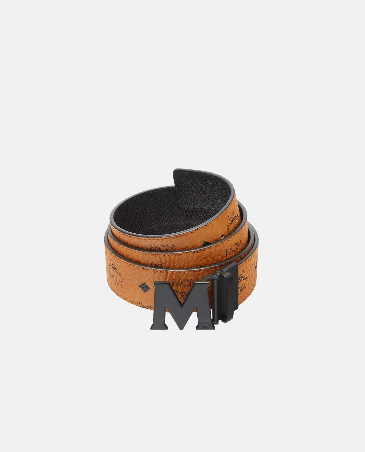 Thắt lưng hai mặt Claus M họa tiết Visetos 4.5 cm