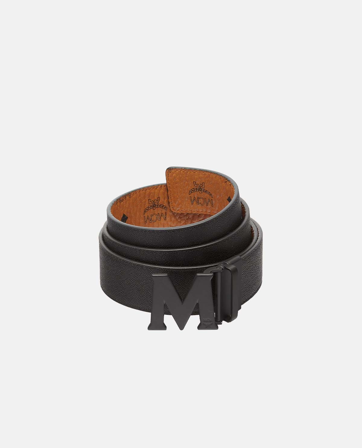 Thắt lưng hai mặt Claus M họa tiết Visetos 4.5 cm