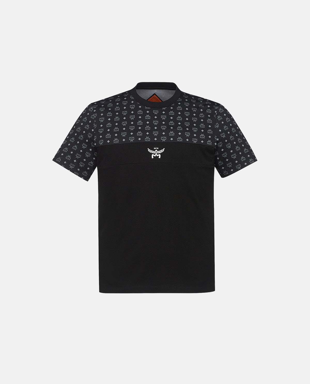 Áo thun cotton hữu cơ họa tiết monogram