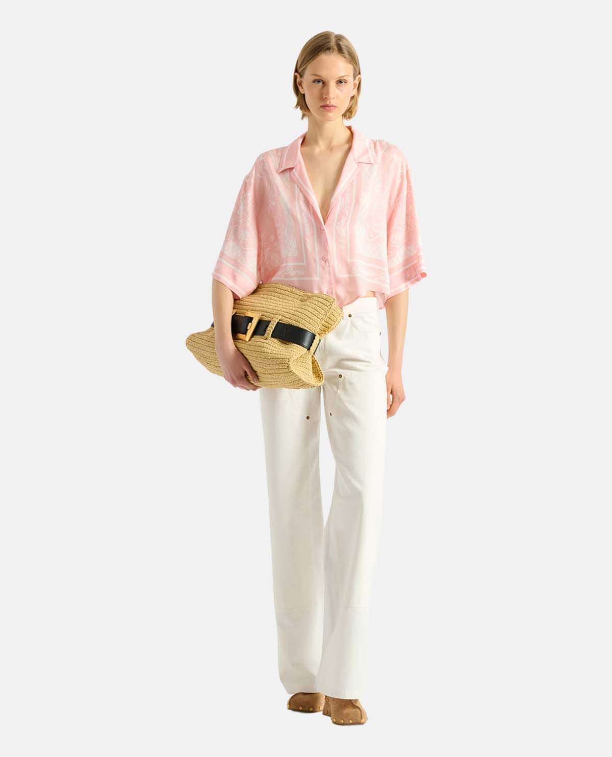 Áo sơ mi pyjama họa tiết Foulard
