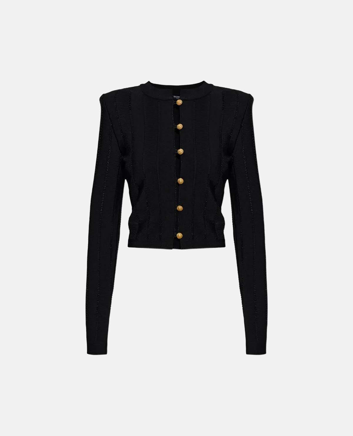 Áo cardigan Fléchage dáng crop