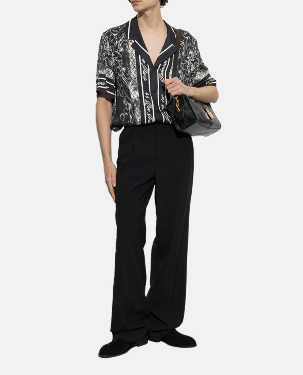 Áo sơ mi pyjama tay ngắn họa tiết Foulard