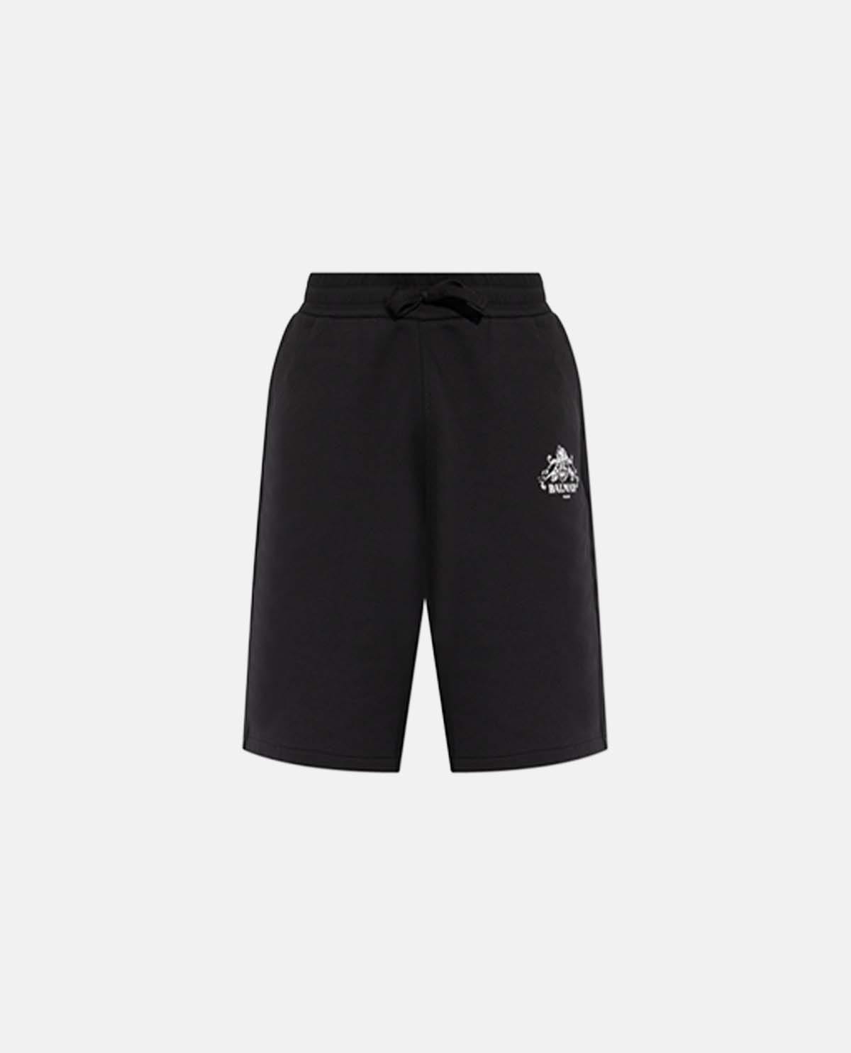 Quần short cotton in logo