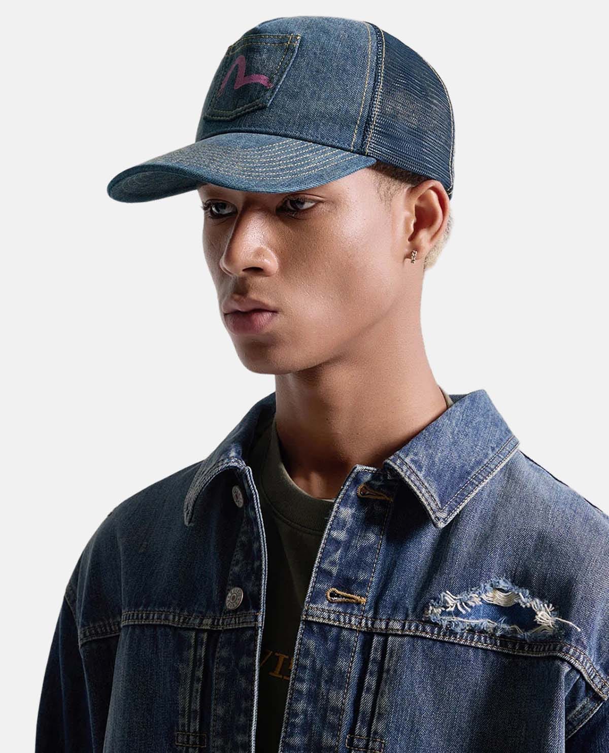 Nón lưỡi trai denim phối túi Seagull