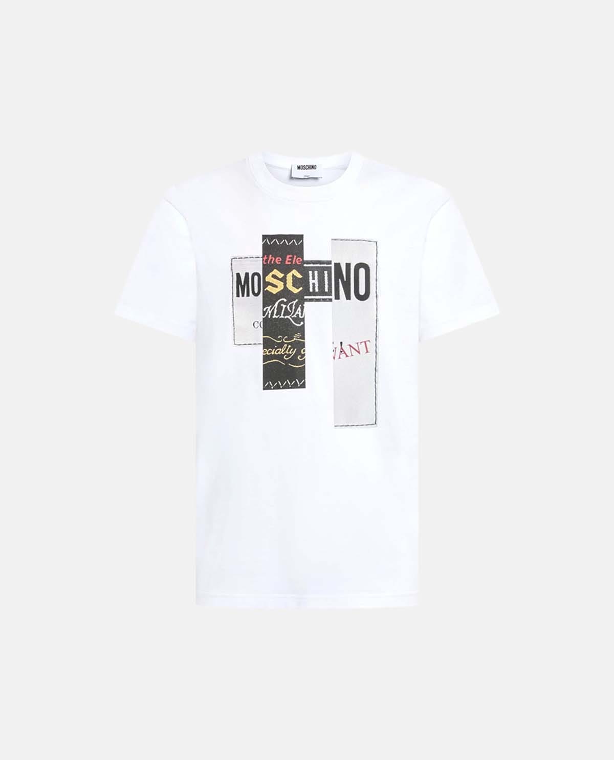Áo thun tay ngắn họa tiết Moschino Labels