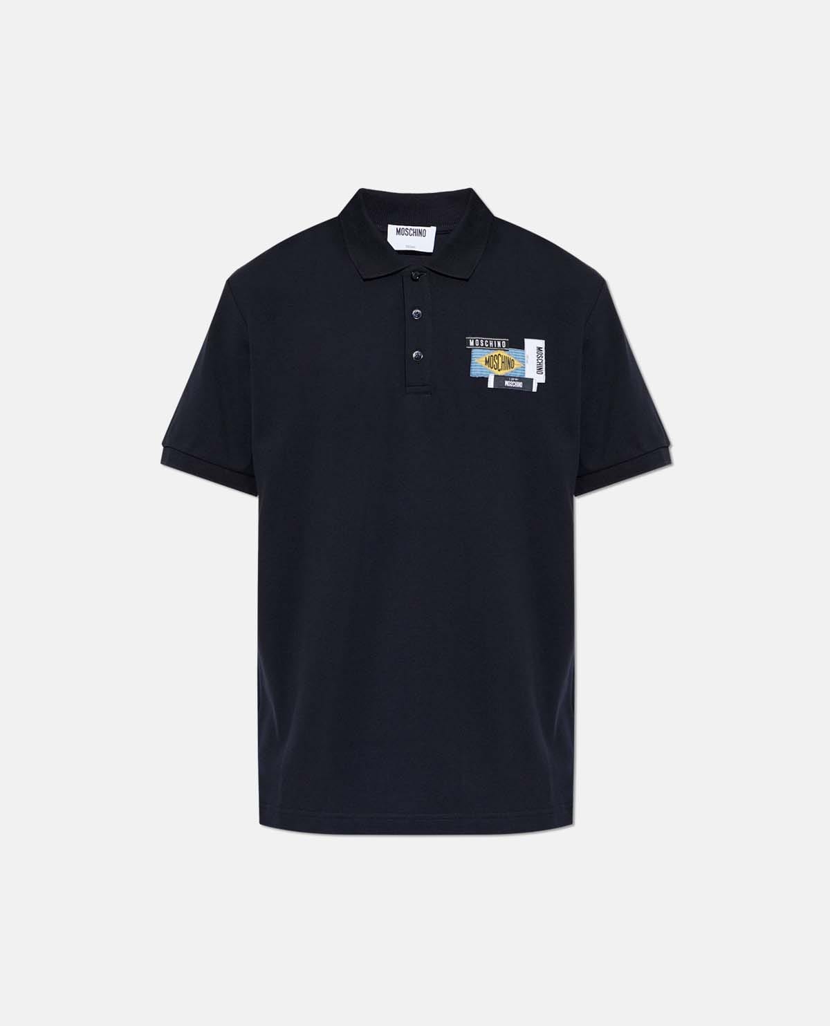 Áo polo tay ngắn phối patch