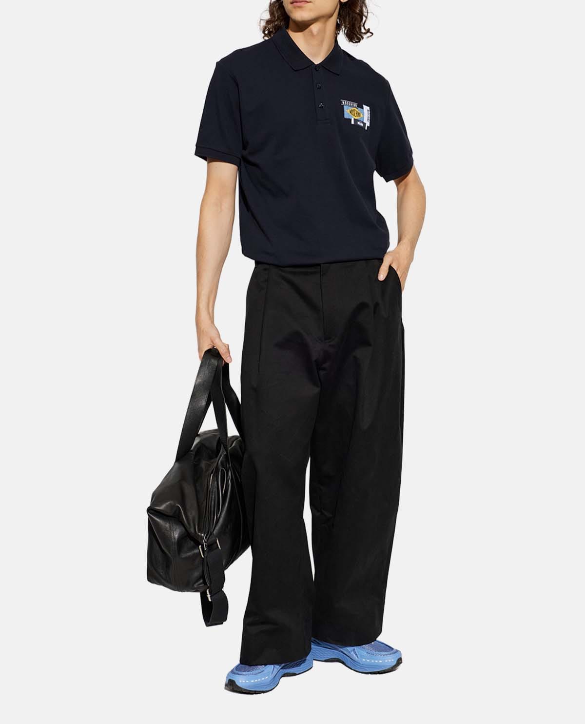Áo polo tay ngắn phối patch