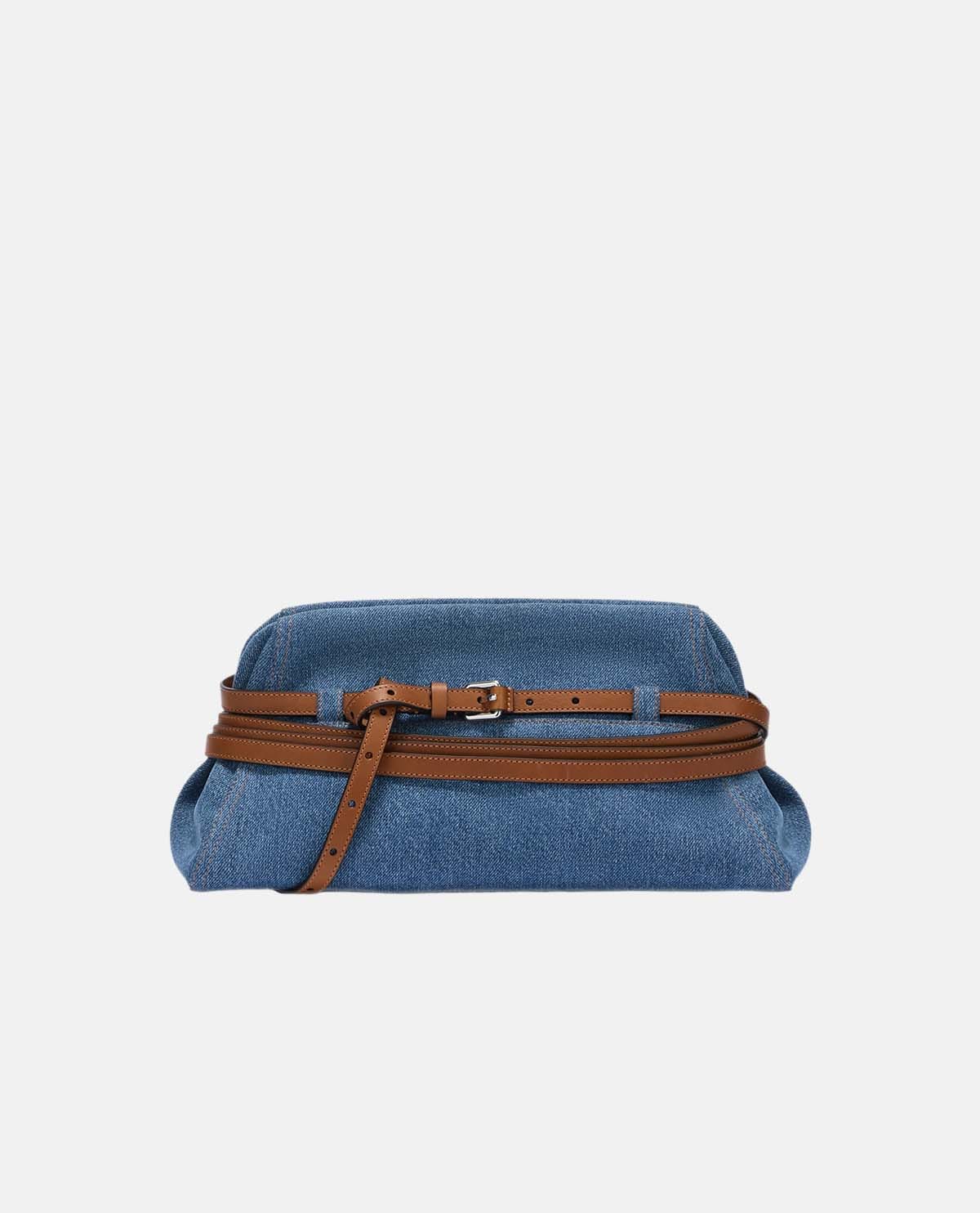 Túi cầm tay Moschino Tie Me cỡ lớn
