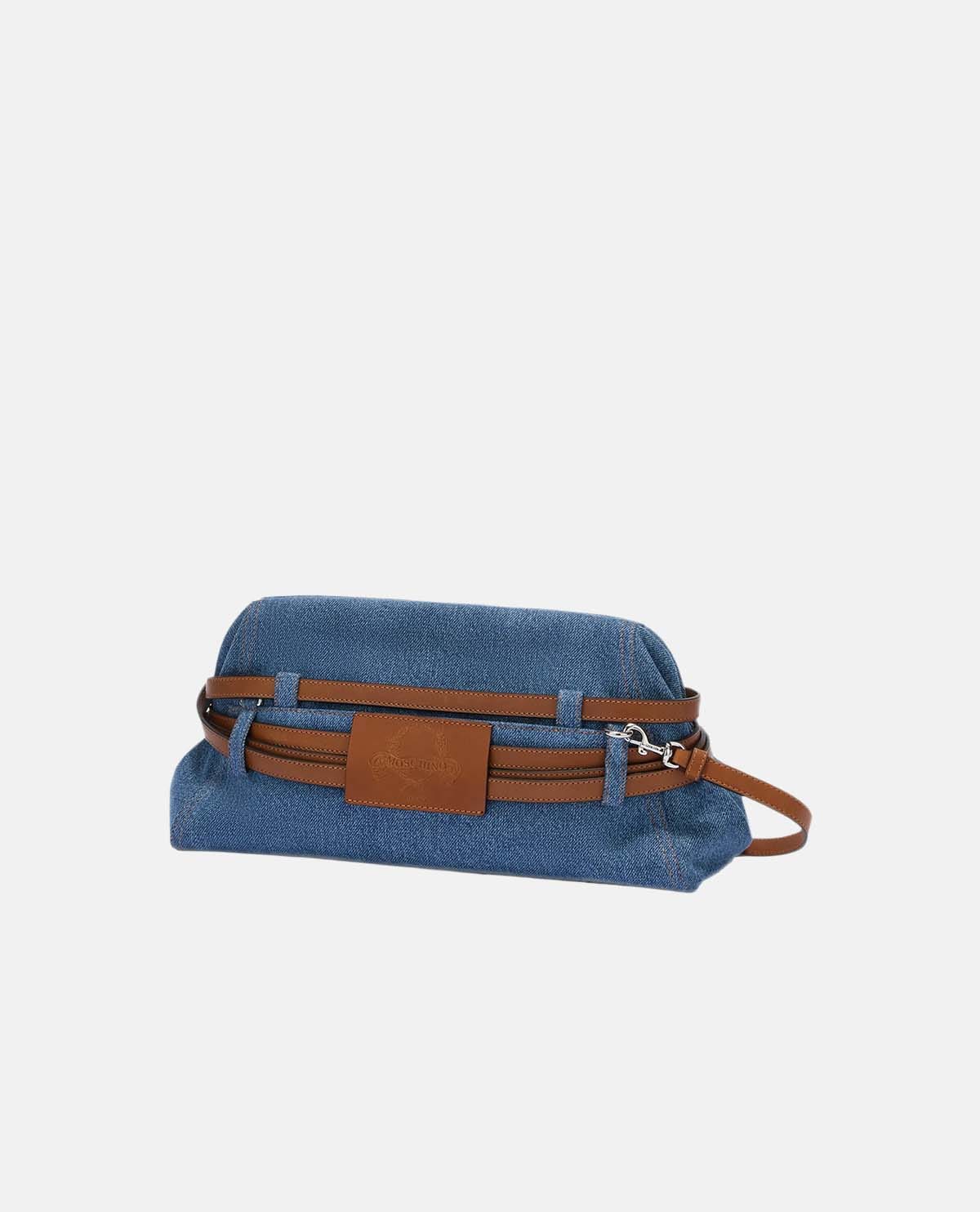 Túi cầm tay Moschino Tie Me cỡ lớn
