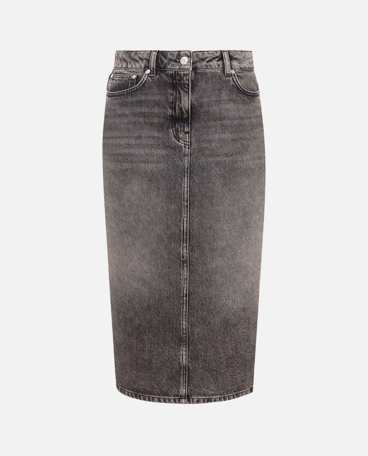 Chân váy midi denim