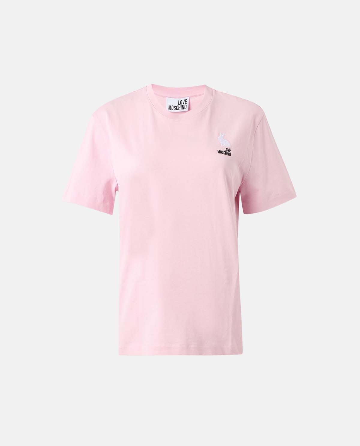 Áo thun cotton tay ngắn phối logo