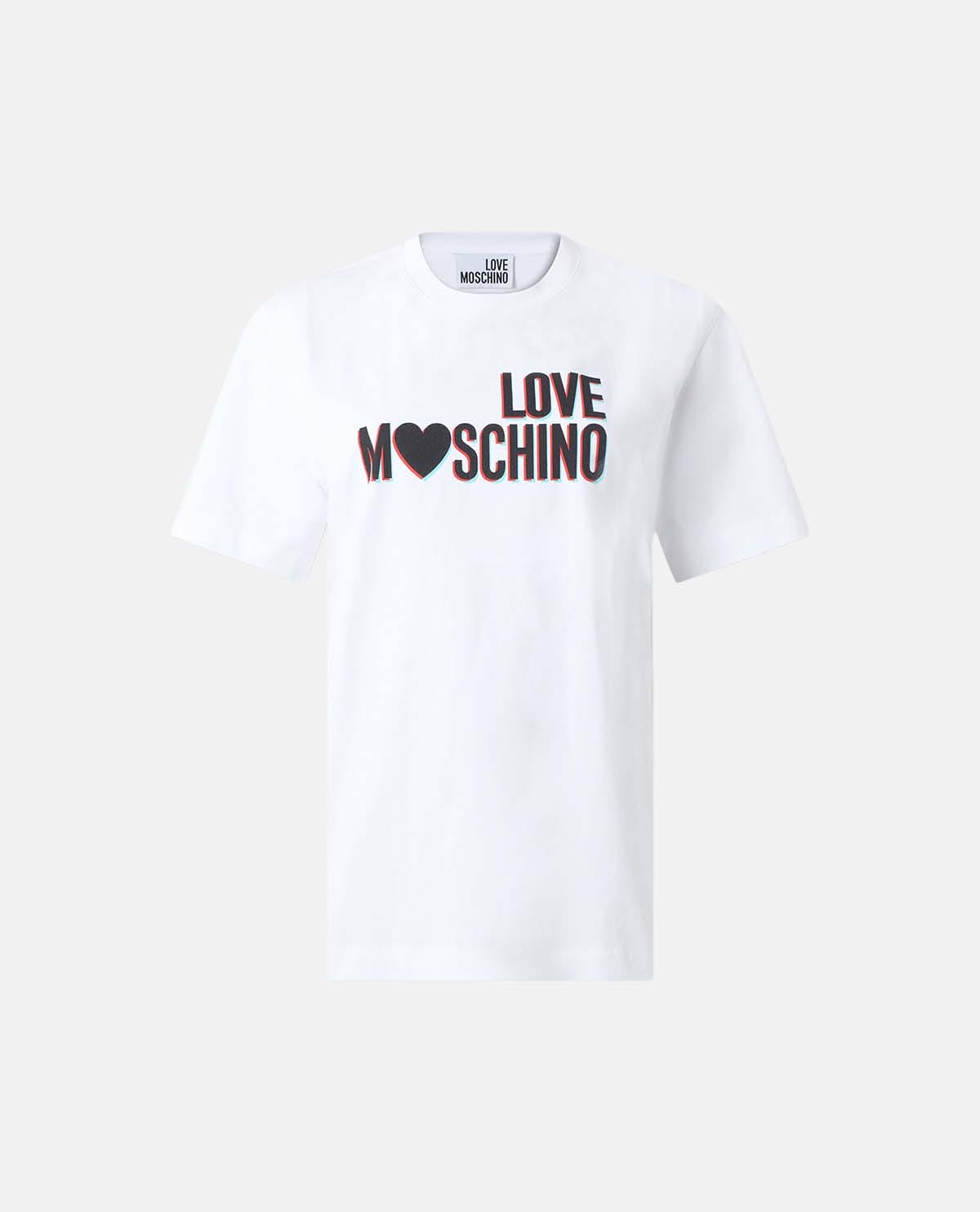 Áo thun cotton jersey tay ngắn phối logo